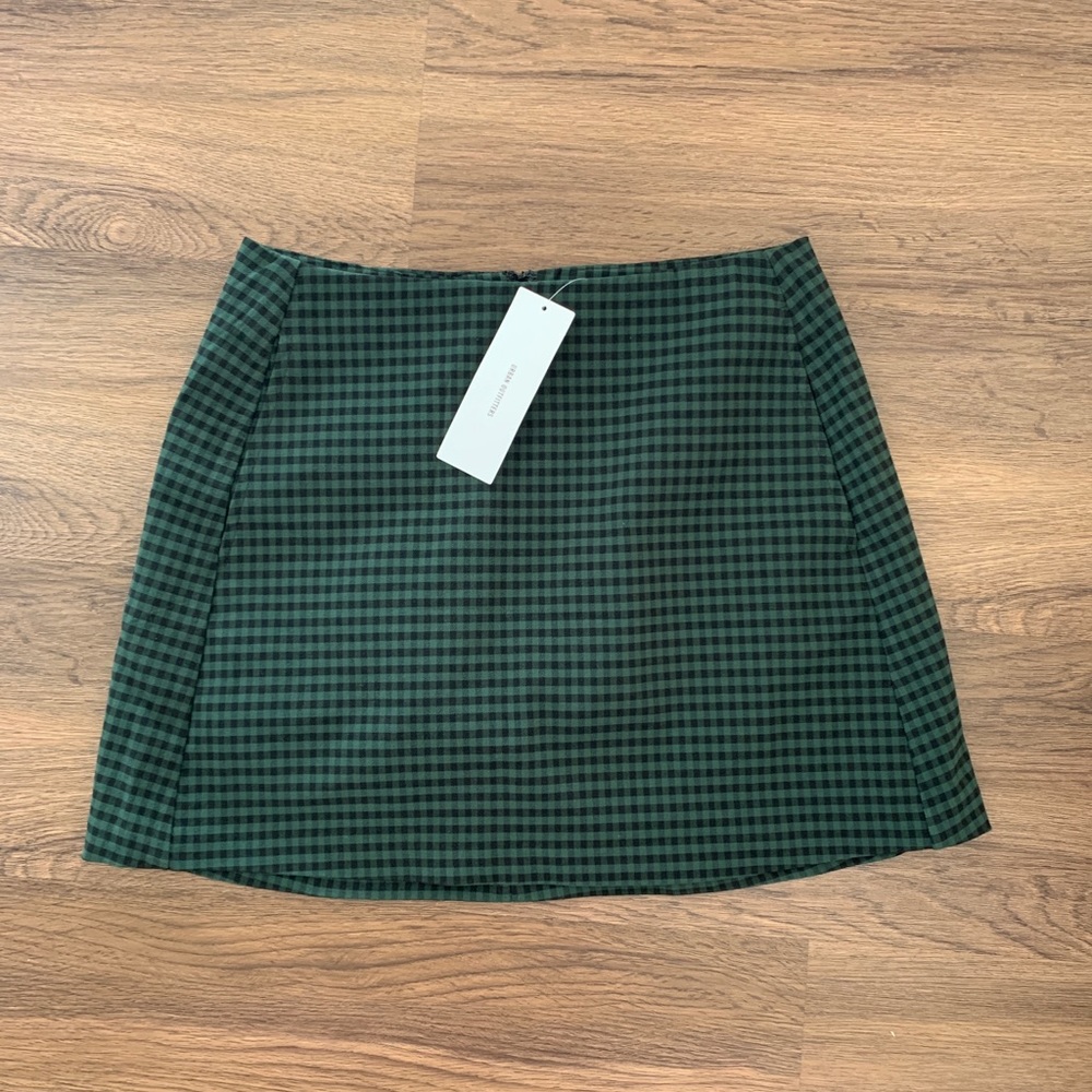 Urban Outfitters Gingham Plaid Mini Skirt